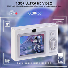 Load image into Gallery viewer, Y2K CCD Camera 1080P 48MP Portable Kids Camera 4X Zoom with Dual Lenses 2.4inch IPS Screen for Boys Girls Teenagers Gift
