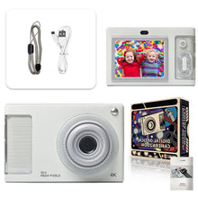 Load image into Gallery viewer, Y2K CCD Camera 1080P 48MP Portable Kids Camera 4X Zoom with Dual Lenses 2.4inch IPS Screen for Boys Girls Teenagers Gift
