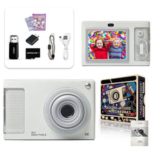 Load image into Gallery viewer, Y2K CCD Camera 1080P 48MP Portable Kids Camera 4X Zoom with Dual Lenses 2.4inch IPS Screen for Boys Girls Teenagers Gift
