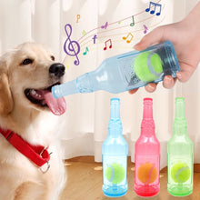 Load image into Gallery viewer, Pet Chew Toy Pet Sound Bite Resistant Molar Floating Rubber TPR Tennis Bottle Pet Bottle Ball Squeaky Toy Accessories
