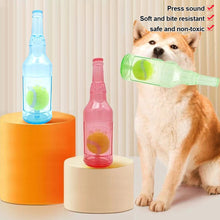 Load image into Gallery viewer, Pet Chew Toy Pet Sound Bite Resistant Molar Floating Rubber TPR Tennis Bottle Pet Bottle Ball Squeaky Toy Accessories
