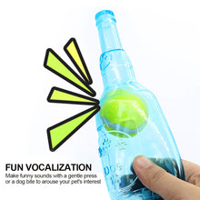Load image into Gallery viewer, Pet Chew Toy Pet Sound Bite Resistant Molar Floating Rubber TPR Tennis Bottle Pet Bottle Ball Squeaky Toy Accessories
