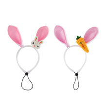 Load image into Gallery viewer, 2PCS Dog Easter Costumes Adorable Bunny Ears Headband Cute Dog Bandana Cats Photography Headbands Pet Costume Headwears
