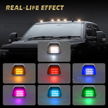 Load image into Gallery viewer, 1PC 12LED Car Roof Lights Solar Powered Flashing Lights Cab Punch-Free Phone App Control Wireless Or Truck
