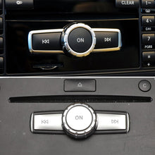 Load image into Gallery viewer, 3Pcs Car Volume ON Buttons Cover Stickers Trim Fit For Mercedes Benz A B C ML CLS Class GLA200 ML GLK300 E260 Auto Accessories
