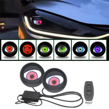 Load image into Gallery viewer, 12-36V 3 Inch Car Dynamic Devil Eyes Lights Demon Red Eye Headlight Assembly Auto Retrofit Accessories
