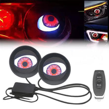 Load image into Gallery viewer, 12-36V 3 Inch Car Dynamic Devil Eyes Lights Demon Red Eye Headlight Assembly Auto Retrofit Accessories
