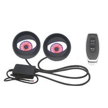 Load image into Gallery viewer, 12-36V 3 Inch Car Dynamic Devil Eyes Lights Demon Red Eye Headlight Assembly Auto Retrofit Accessories
