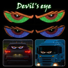 Load image into Gallery viewer, 2Pcs Upgraded Car LED Devil's Eye Decorative Light Rear Warning Light Red Devil Eye Atmosphere Light Auto Decoration Accessories
