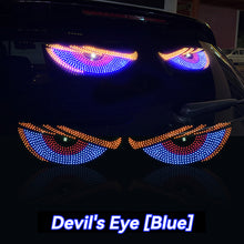 Load image into Gallery viewer, 2Pcs Upgraded Car LED Devil's Eye Decorative Light Rear Warning Light Red Devil Eye Atmosphere Light Auto Decoration Accessories
