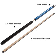 Load image into Gallery viewer, 1PC 145CM 9.5/14MM Club Head Split Ash Wood Pool Cue Punch And Jump Dual-Purpose Billiard Supplies
