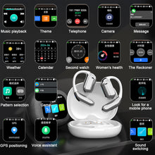 Load image into Gallery viewer, Hanging Ear AI Intelligent Translation Bluetooth Headphones With LCD Color Screen Noise-Cancelling Sports Headphones
