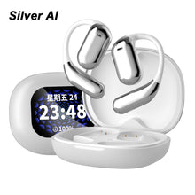 Load image into Gallery viewer, Hanging Ear AI Intelligent Translation Bluetooth Headphones With LCD Color Screen Noise-Cancelling Sports Headphones
