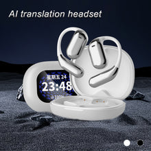 Load image into Gallery viewer, Hanging Ear AI Intelligent Translation Bluetooth Headphones With LCD Color Screen Noise-Cancelling Sports Headphones
