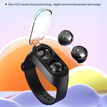 Load image into Gallery viewer, Wrist Sports Wireless Bluetooth Headphones Sleep Noise-Cancelling Long Life Mini Headphones With Lanyard

