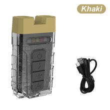 Load image into Gallery viewer, Multi-Functional Portable Keychain Light With Back Clip Outdoor Camping Fishing Double Light Source Cap Clip Flashlight Type-C Charging
