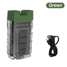 Load image into Gallery viewer, Multi-Functional Portable Keychain Light With Back Clip Outdoor Camping Fishing Double Light Source Cap Clip Flashlight Type-C Charging
