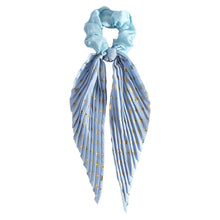 Load image into Gallery viewer, Handmade Creased Floral Ribbon Headband European American Cross-border Large Intestine Loop Tied Ponytail Headband Fashionable Hair Accessory
