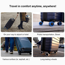 Load image into Gallery viewer, 4pcs/set Caster Shoes Luggage Noise Reduction Casters Silicone Wheel Protector Luggage Compartment Wheel Protect Silicone Silent Casters Covers
