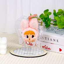 Load image into Gallery viewer, For Labubu Flower Doll Pain Bag High Transparent Cute Q Round Rag Doll Outdoor Bag Glue Walking Bag
