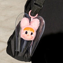 Load image into Gallery viewer, For Labubu Flower Doll Pain Bag High Transparent Cute Q Round Rag Doll Outdoor Bag Glue Walking Bag

