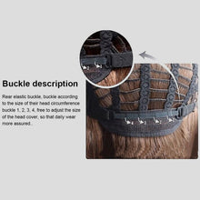 Load image into Gallery viewer, Highlight Headband Wigs Headscarf Wig Long Straight Hair Long Curly Hair Headband Attached Natural Looking Synthetic Hair Wig
