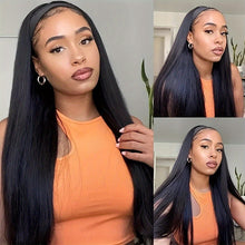 Load image into Gallery viewer, Highlight Headband Wigs Headscarf Wig Long Straight Hair Long Curly Hair Headband Attached Natural Looking Synthetic Hair Wig
