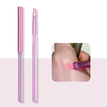 Load image into Gallery viewer, Small Thin Pen Construction Square Round Head Flat Mouth Phototherapy Pen Coated with Rubber Powder Green Frosted Pen Handle Nail Art Pen
