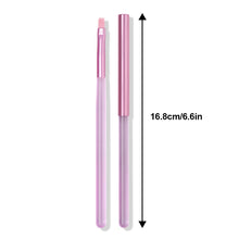 Load image into Gallery viewer, Small Thin Pen Construction Square Round Head Flat Mouth Phototherapy Pen Coated with Rubber Powder Green Frosted Pen Handle Nail Art Pen
