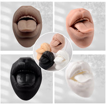 Load image into Gallery viewer, Silicone Model of Human Facial Features Mouth 3D Tongue Model Puncture Training Mold Lip Nail Tongue Nail Display Stand
