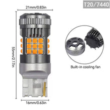 Load image into Gallery viewer, 1156/1157/T20 Car LED Headlight Bulbs Brake Signal Lights Turn Lamp Running Light Bright 3030 36smd PY21W Anti Flicker
