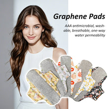 Load image into Gallery viewer, Washable Graphene Cotton Pad Comfortable Breathable Skin-friendly Anti-leakage Antibacterial Underpants Pad for Adult
