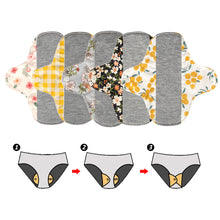 Load image into Gallery viewer, Non-slip Graphene Cotton Pad Washable Reusable Breathable Skin-friendly Anti-leakage Antibacterial Underpants Pad for Adult
