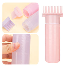 Load image into Gallery viewer, 170ml/180ml Hair Root Application Bottle Refillable Comb Hair Dye Bottle Salon Shampoo Bottle Hair Coloring Hairdressing Styling Tool
