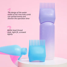Load image into Gallery viewer, Gradient Hair Coloring Hair Root Application Bottle Refillable Comb Hair Dye Shampoo Bottle Hairdressing Styling Tool
