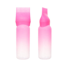 Load image into Gallery viewer, Gradient Hair Coloring Hair Root Application Bottle Refillable Comb Hair Dye Shampoo Bottle Hairdressing Styling Tool
