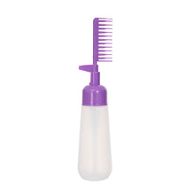 Load image into Gallery viewer, Press Comb Hair Dye Bottle Refillable Hair Root Application Bottle Household Shampoo Hair Coloring Hairdressing Styling Tool
