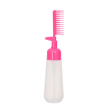 Load image into Gallery viewer, Press Comb Hair Dye Bottle Refillable Hair Root Application Bottle Household Shampoo Hair Coloring Hairdressing Styling Tool

