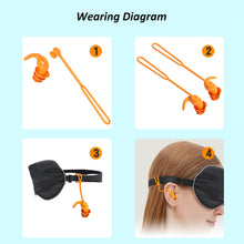 Load image into Gallery viewer, Anti-loss Triple-layer Silicone Earplugs Waterproof Swimming Earplugs Comfortable Durable Sound Insulation Noise Reduction Earplugs
