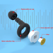 Load image into Gallery viewer, Ring Filter Silicone Earplugs Comfortable Reusable Sound Insulation Anti-noise Earplugs Sleeping Mute Noise-cancelling Earplugs
