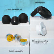 Load image into Gallery viewer, Ring Filter Silicone Earplugs Comfortable Reusable Sound Insulation Anti-noise Earplugs Sleeping Mute Noise-cancelling Earplugs
