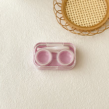 Load image into Gallery viewer, Transparent Non Twist Cover Contact Lens Case Compact Portable Multicoloured Contact Lens Storage Care Case With Washer
