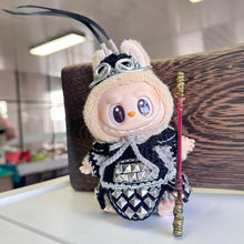Load image into Gallery viewer, Hand Knitting WuKong Clothes Doll Clothes For Labubu Plush Outfit Accessories Color Match Cute Exquisite Doll Clothing
