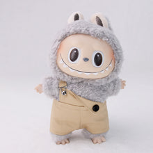Load image into Gallery viewer, For 17cm Labubu Baby Clothes Labubu Doll Clothes Single Shoulder Strap Pants Sitting Party Macaron Vinyl Pendant Labubu Outfit
