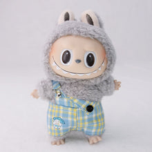 Load image into Gallery viewer, For 17cm Labubu Baby Clothes Labubu Doll Clothes Single Shoulder Strap Pants Sitting Party Macaron Vinyl Pendant Labubu Outfit
