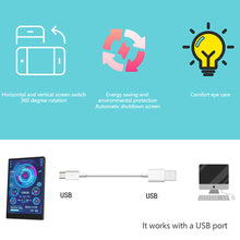 Load image into Gallery viewer, 3.5 Inch IPS Type C Secondary Screen for Computer CPU GPU RAM HDD Display 320*480 USB LCD Monitor Freely AIDA64 Windows 10 11
