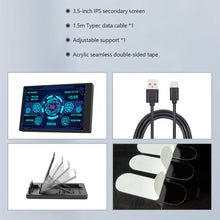 Load image into Gallery viewer, 3.5 Inch IPS Type C Secondary Screen for Computer CPU GPU RAM HDD Display 320*480 USB LCD Monitor Freely AIDA64 Windows 10 11
