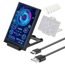 Load image into Gallery viewer, 3.5 Inch IPS Type C Secondary Screen for Computer CPU GPU RAM HDD Display 320*480 USB LCD Monitor Freely AIDA64 Windows 10 11
