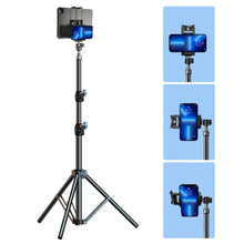 Load image into Gallery viewer, 2in1 170/55cm Adjustable Tablet Tripod Floor Stand Holder Live Mount Support for 4-13 inches for iPad iphone Lazy Holder Bracket Support

