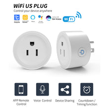 Load image into Gallery viewer, Smart Plug 10A WiFi US Outlet Socket 100-240V Timer for Alexa Google Assistant CozyLife APP/Voice Control Group Home Auto
